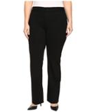 Nydj Plus Size Plus Size Isabella Trousers In Ponte Knit In Black (black) Women's Casual Pants