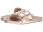 Bebe Felizia (rose Gold Nappa Pu) Women's Slide Shoes