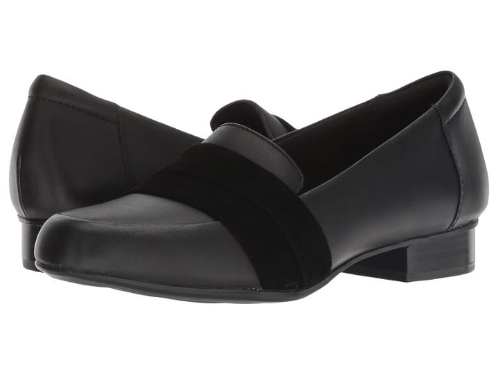 Clarks Juliet Rose (black Leather/suede Combi) Women's Shoes