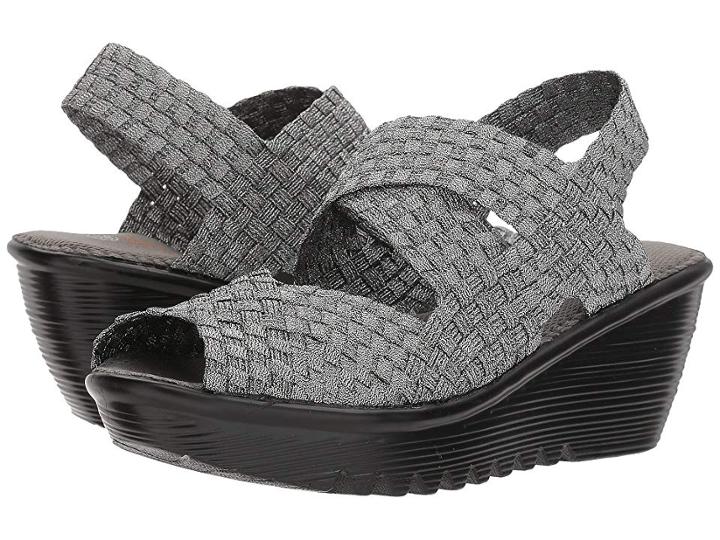 Bernie Mev. Jessica (pewter) Women's Wedge Shoes