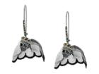 Betsey Johnson Skull Bride Long Drop Earrings (black) Earring