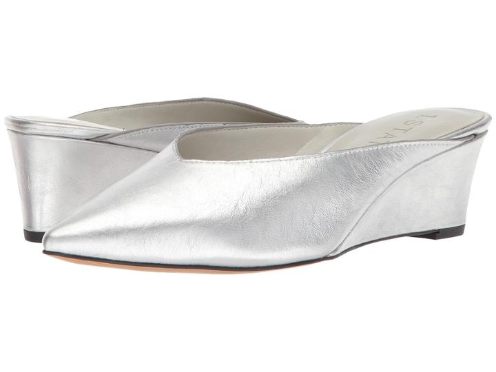 1.state Leanne (bright Silver Nautillus Metallic Silver) Women's Wedge Shoes