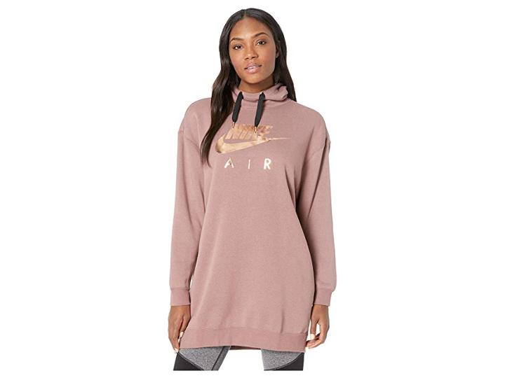 Nike Nike Sportswear Air Hoodie Oversize (smokey Mauve/black) Women's Sweatshirt