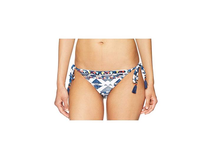 Lucky Brand Going South Tie Side Hipster Bikini Bottom (deep Indigo) Women's Swimwear
