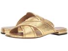 Marc Jacobs Aurora Flat Sandal (gold) Women's Shoes