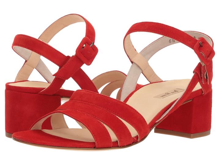 Paul Green Rosemary (red Suede) Women's Dress Sandals