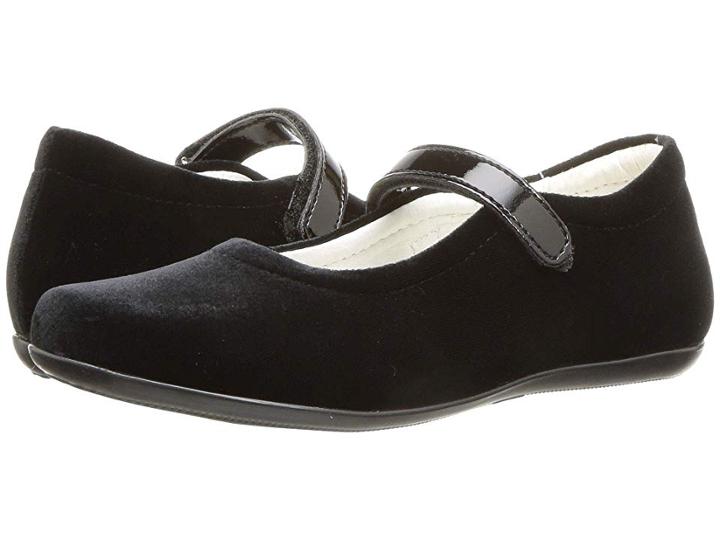 Primigi Kids Pfa 24393 (little Kid) (black Velvet) Girl's Shoes