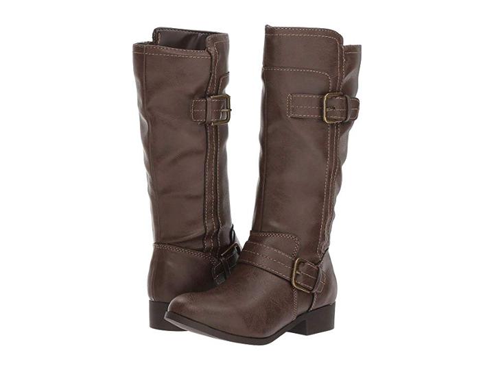 Nine West Kids Sahira (little Kid/big Kid) (dark Brown Smooth) Girls Shoes