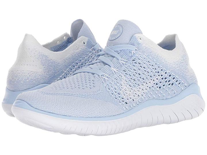 Nike Free Rn Flyknit (hydrogen Blue/white/white) Women's Shoes