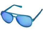Guess Gf0150 (matte Blue/blue Mirror) Fashion Sunglasses