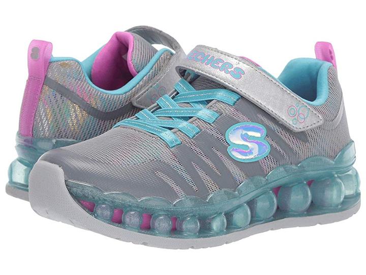 Skechers Kids Skech-o-sphere (little Kid/big Kid) (grey/multi) Girl's Shoes