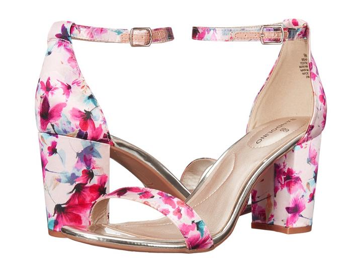 Bandolino Armory (medium Pink Vibrant Floral Shiny Satin) Women's Sandals