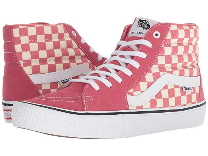 Vans Sk8-hitm Pro ((checkerboard) Desert Rose) Men's Skate Shoes