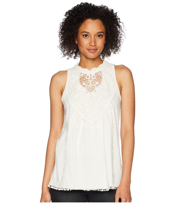 Rock And Roll Cowgirl Tank Top 49-6714 (natural) Women's Sleeveless