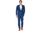 Kenneth Cole Reaction Slim Fit Stretch Performance 32 Finished Bottom Suit (blue) Men's Dress Pants