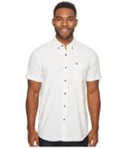 Rip Curl Mixter Short Sleeve Shirt (white) Men's Clothing