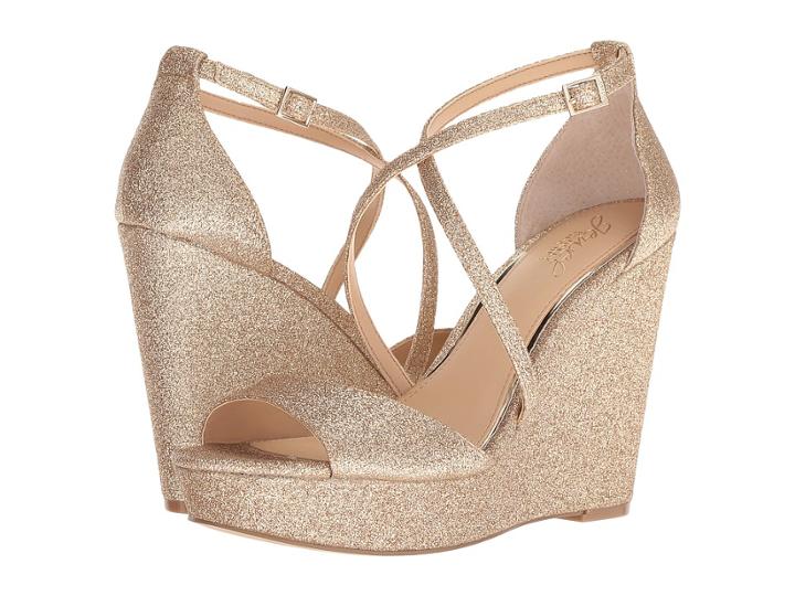 Jewel Badgley Mischka Averie (gold) Women's Shoes