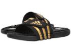 Adidas Adissage (black/gold/black) Shoes