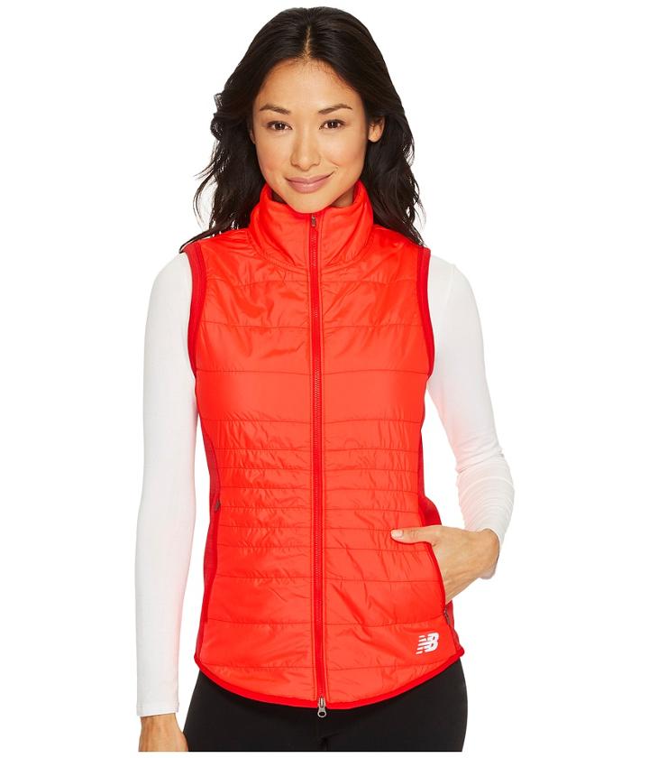 New Balance Nb Heat Hybrid Vest (energy Red) Women's Vest