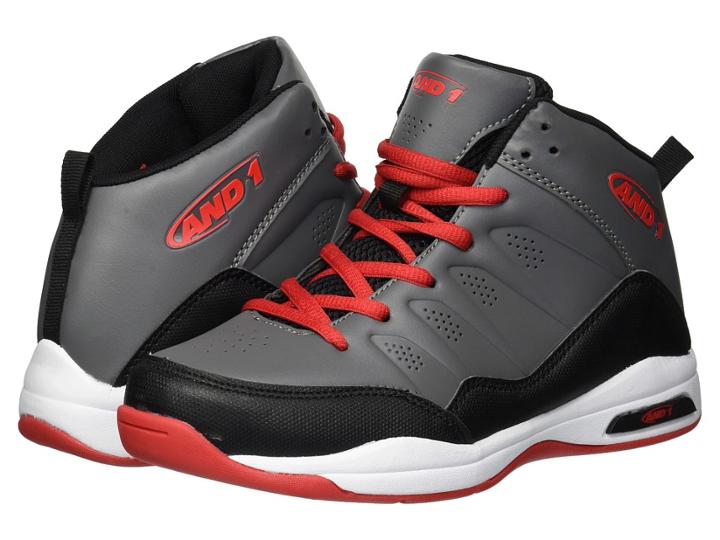 And1 Kids Breakout (little Kid/big Kid) (castle Rock/black/fiery Red) Boys Shoes
