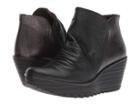 Fly London Yip Wide (black/antsilver Mousse/adraga) Women's Shoes
