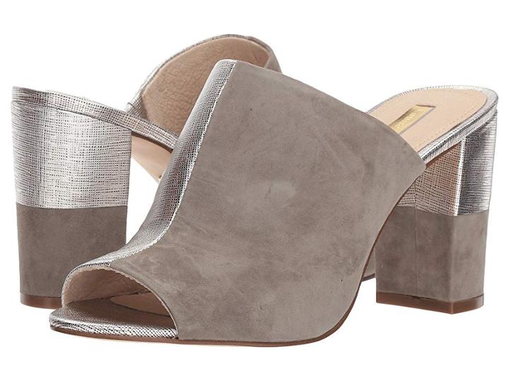 Louise Et Cie Kaycee (sterling/river Salt Washed Metallic Saffiano/kid Suede) High Heels