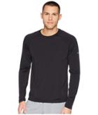 White Sierra Techno Ii Seamless Long Sleeve Tee (black) Men's Long Sleeve Pullover