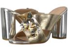 Bcbgeneration Fabia (light Gold Scrunched Metallic) Women's Sandals
