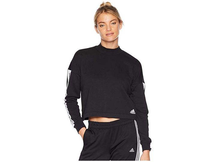 Adidas Sport Id Sweatshirt (black/white) Women's Sweatshirt
