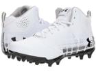 Under Armour Ua Banshee Ripshot Mid Mc (white/black) Men's Cleated Shoes