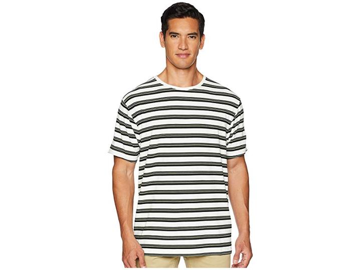 Publish Thien Striped Knit Shirt (neon Green) Men's Clothing