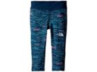 The North Face Kids Pulse Leggings (infant) (blue Wing Teal Topo Print (prior Season)) Kid's Casual Pants
