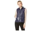 Elliott Lauren Quilted Zip-up Vest With Patch Pockets (navy/lavander) Women's Vest