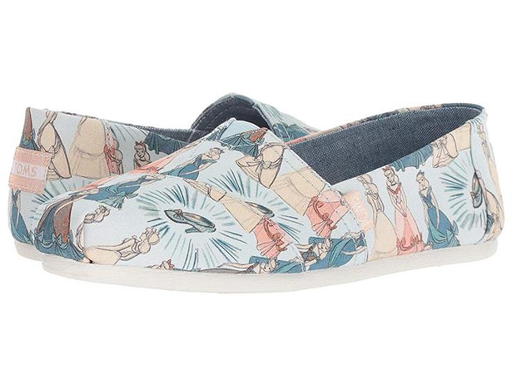 Toms Disney(r) Alpargata (blue Cinderella Printed Canvas) Women's Shoes