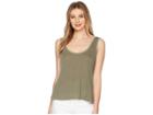 Splendid Vintage Whisper Scoop Tank Top (vintage Army) Women's Sleeveless