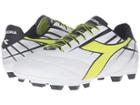 Diadora Forte Md Lpu (white/fluo Yellow/black) Men's Soccer Shoes