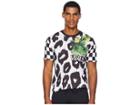 Versus Versace Checkerboard Leopard T-shirt (black/white) Men's T Shirt