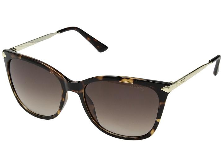 Guess Gu7483 (dark Havana/brown Mirror) Fashion Sunglasses