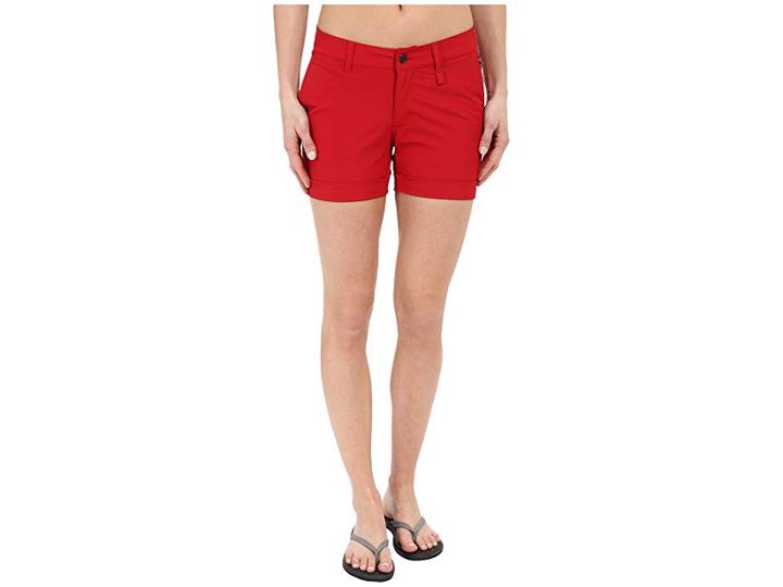 Fjallraven Abisko Stretch Shorts (red) Women's Shorts
