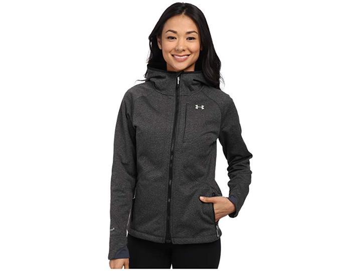 Under Armour Ua Bacca Softershell (asphalt Heather) Women's Coat
