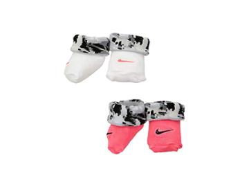 Nike Kids 2-pair Pack Daytrip Cuff Bootie (infant) (racer Pink) Girls Shoes