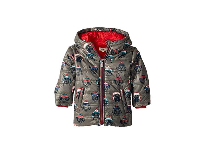 Hatley Kids Cozy Pups Puffer Coat (toddler/little Kids/big Kids) (grey) Boy's Coat