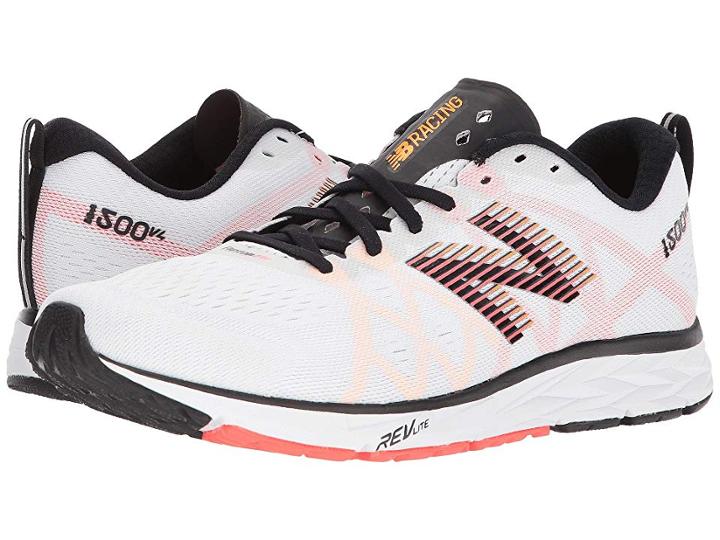 New Balance 1500v4 (white Munsell/black/flame Impulse) Men's Running Shoes