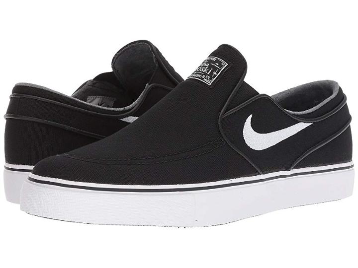 Nike Sb Zoom Stefan Janoski Slip-on Canvas (black/white/black) Men's Skate Shoes