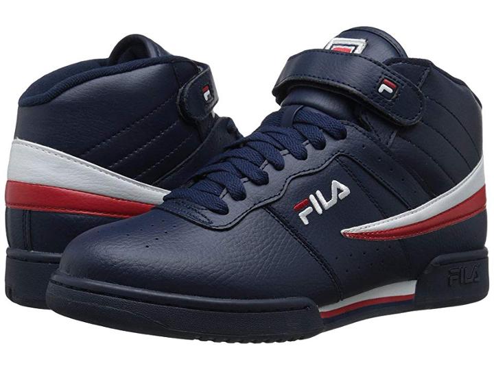 Fila F-13v Leather/synthetic (fila Navy/white/fila Red) Men's Shoes