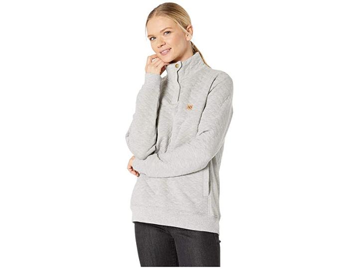 Tentree Tulita 1/4 Snap (lunar Rock) Women's Clothing