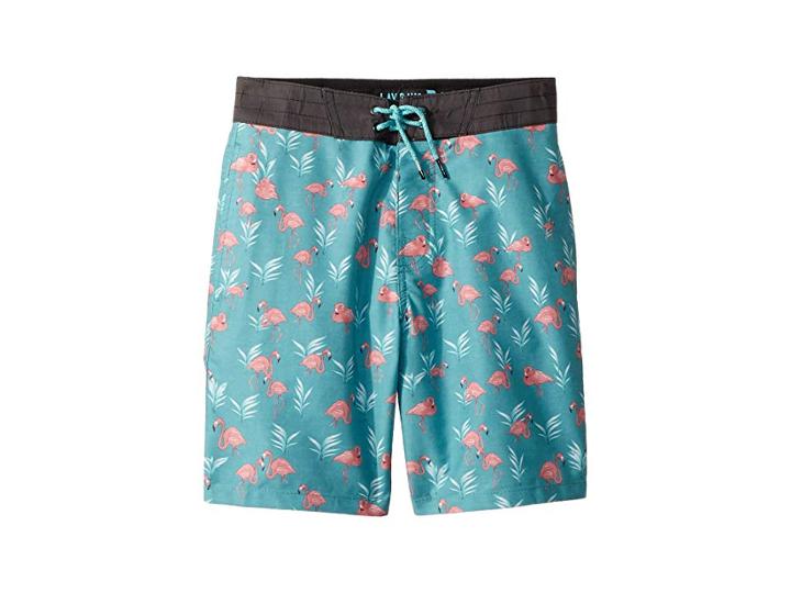 Rip Curl Kids Flaminko Layday Boardshorts (big Kids) (aqua) Boy's Swimwear