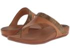 Fitflop Banda Micro-crystal Toe Posttm (tan) Women's  Shoes