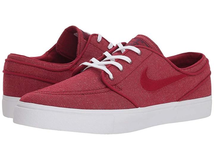 Nike Sb Zoom Stefan Janoski Canvas (red Crush/red Crush/white) Men's Skate Shoes