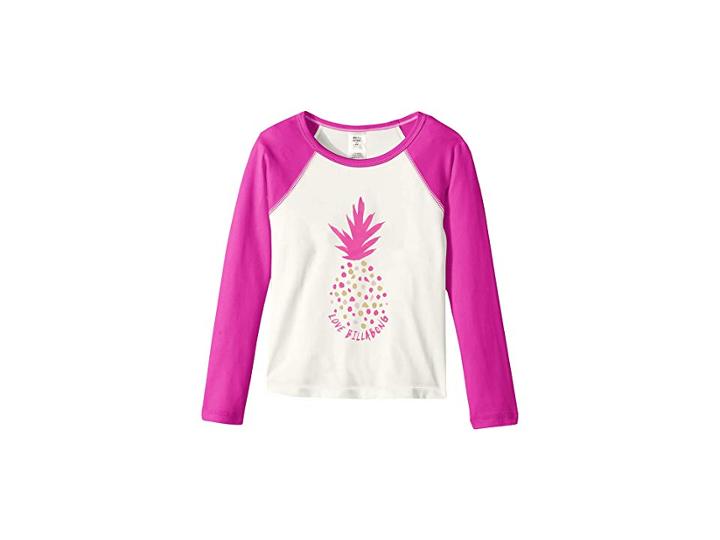 Billabong Kids Sol Searcher Long Sleeve Rashguard (little Kids/big Kids) (rebel Pink) Girl's Swimwear